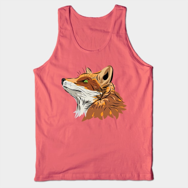 The Fox Tank Top by SchaubDesign